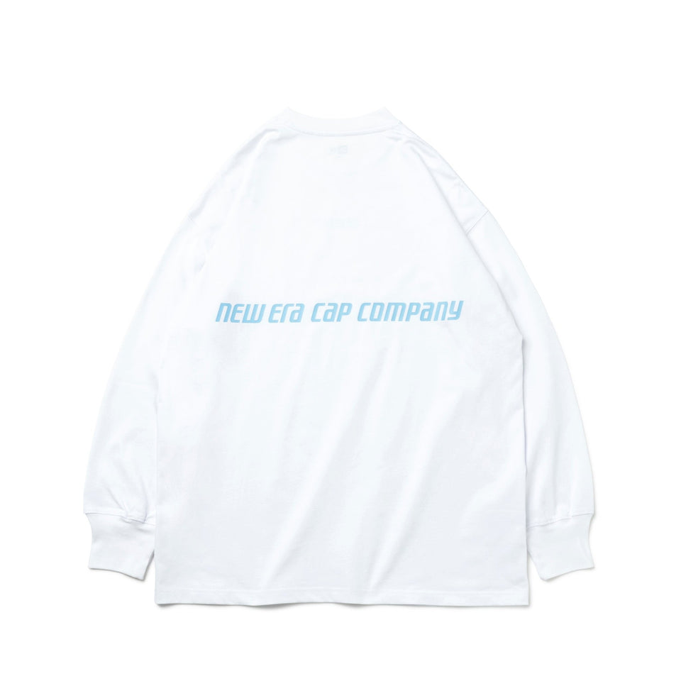 WOMEN'S 長袖 オーバーサイズド コットン Tシャツ Racer Logo ホワイト - 13755281-OSFM | NEW ERA ニューエラ公式オンラインストア