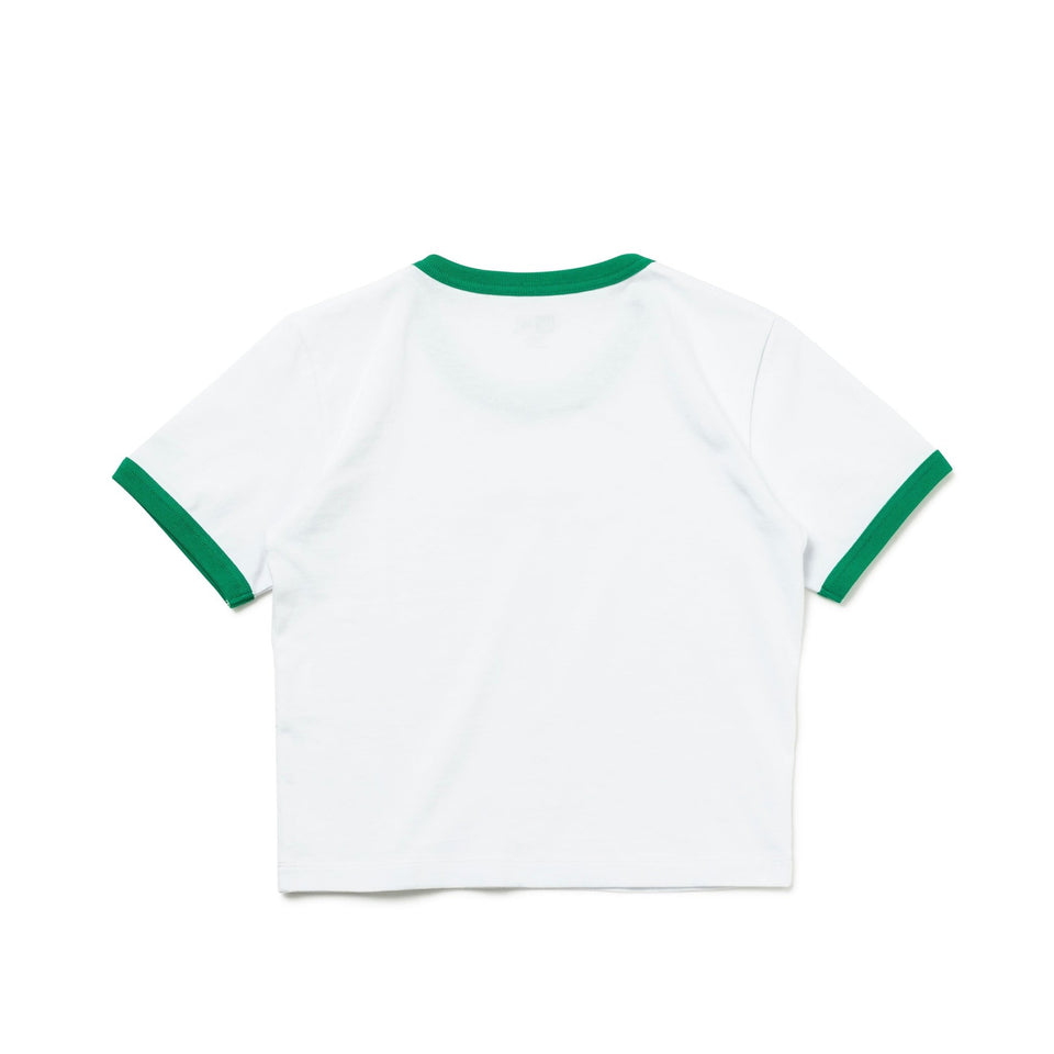 Women's 半袖 ミニ コットン Tシャツ Ringer Tee ホワイト/グリーン - 14121815-S | NEW ERA ニューエラ公式オンラインストア