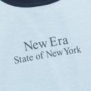 Women's 半袖 ミニ コットン Tシャツ Ringer Tee ミストブルー/ネイビー - 14121816-S | NEW ERA ニューエラ公式オンラインストア