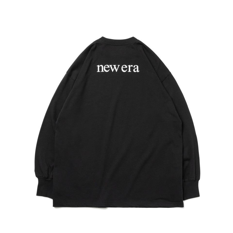 WOMEN'S 長袖 オーバーサイズド コットン Tシャツ Roman Logo ブラック - 13755280-OSFM | NEW ERA ニューエラ公式オンラインストア