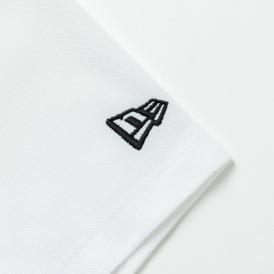 【ゴルフ】Women's 半袖 鹿の子 ミッドネック パフォーマンス Tシャツ Vertical Logo ホワイト - 14108983-S | NEW ERA ニューエラ公式オンラインストア