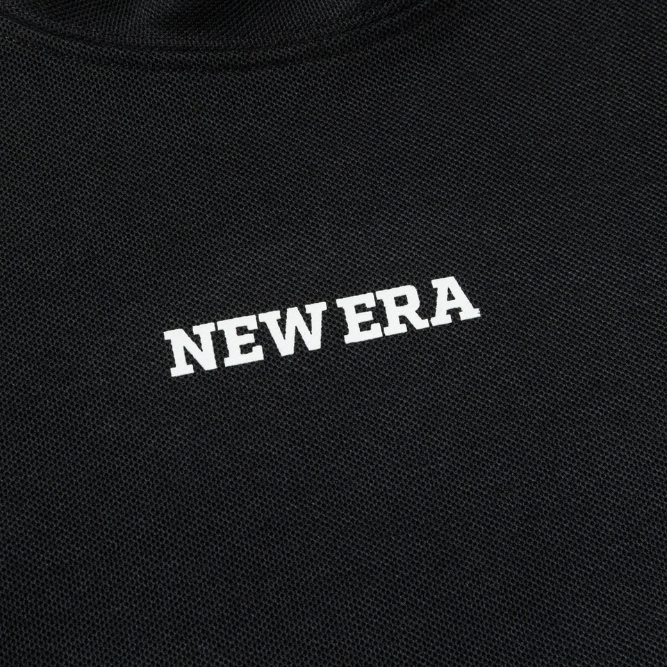 【ゴルフ】Women's 半袖 鹿の子 ミッドネック パフォーマンス Tシャツ Vertical Logo ブラック - 14108985-S | NEW ERA ニューエラ公式オンラインストア