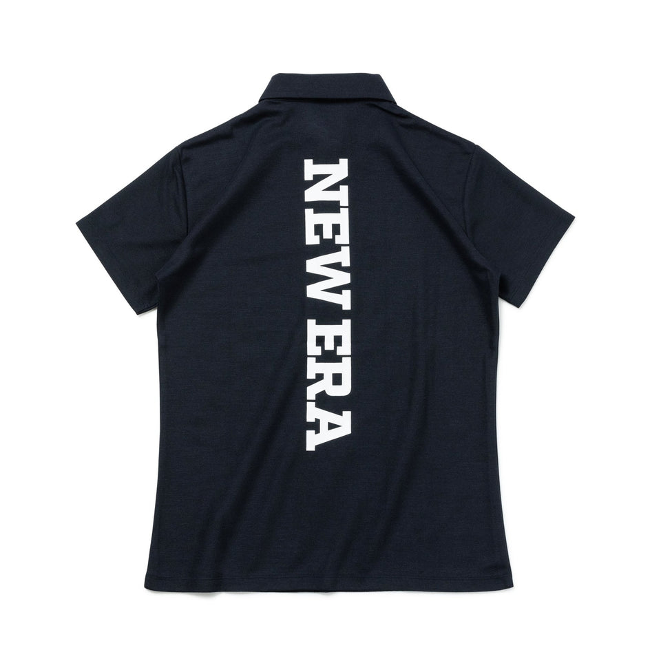 【ゴルフ】 Women's 半袖 鹿の子 ポロシャツ Vertical Logo ネイビー - 14108995-S | NEW ERA ニューエラ公式オンラインストア