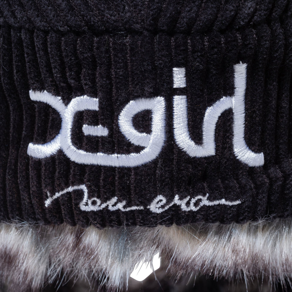 トラッパー X-GIRL ミルズロゴ ブラックコーデュロイ - 12860526-M | NEW ERA ニューエラ公式オンラインストア