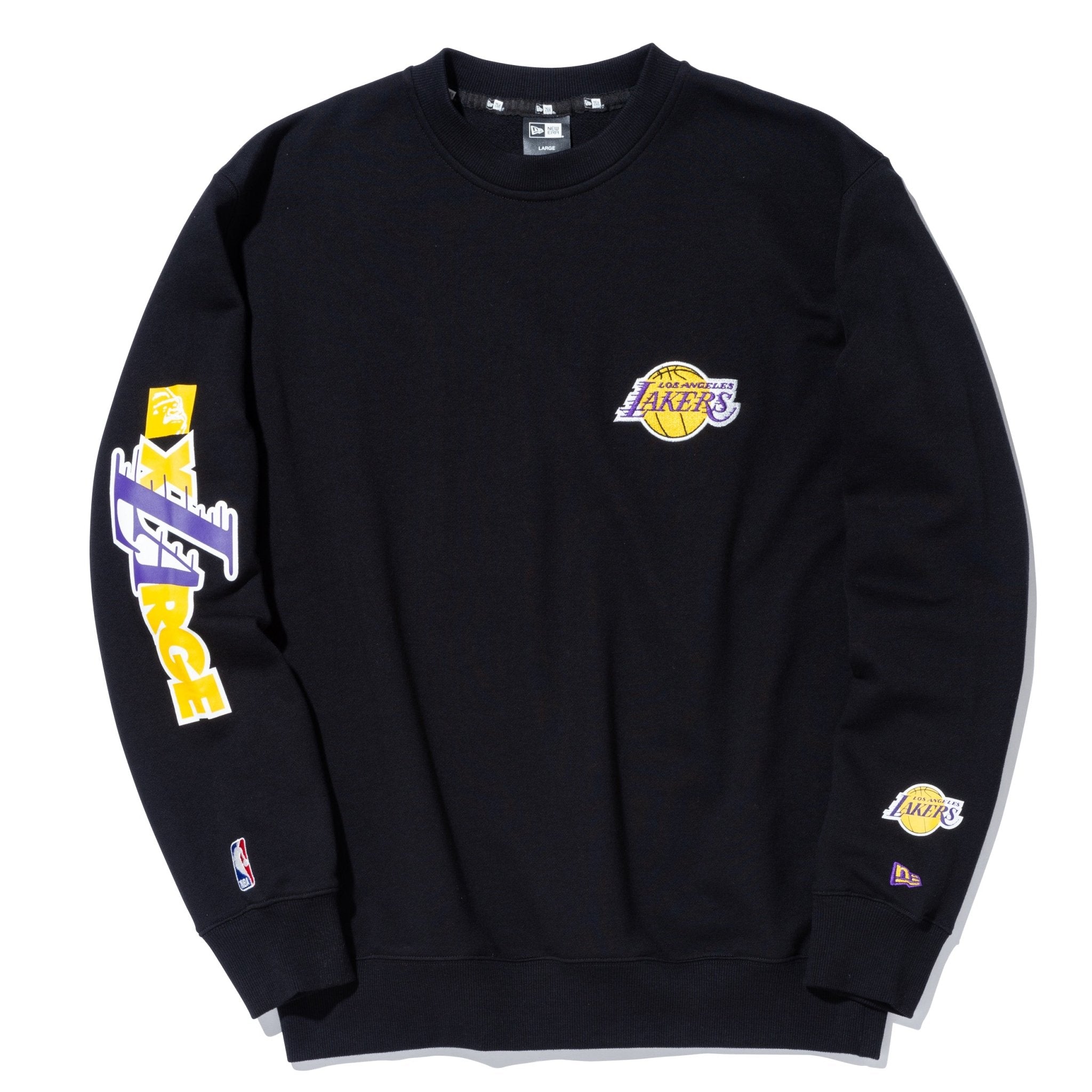 L 白XLARGE NEW ERA NBA レイカーズ ロンT季節感秋