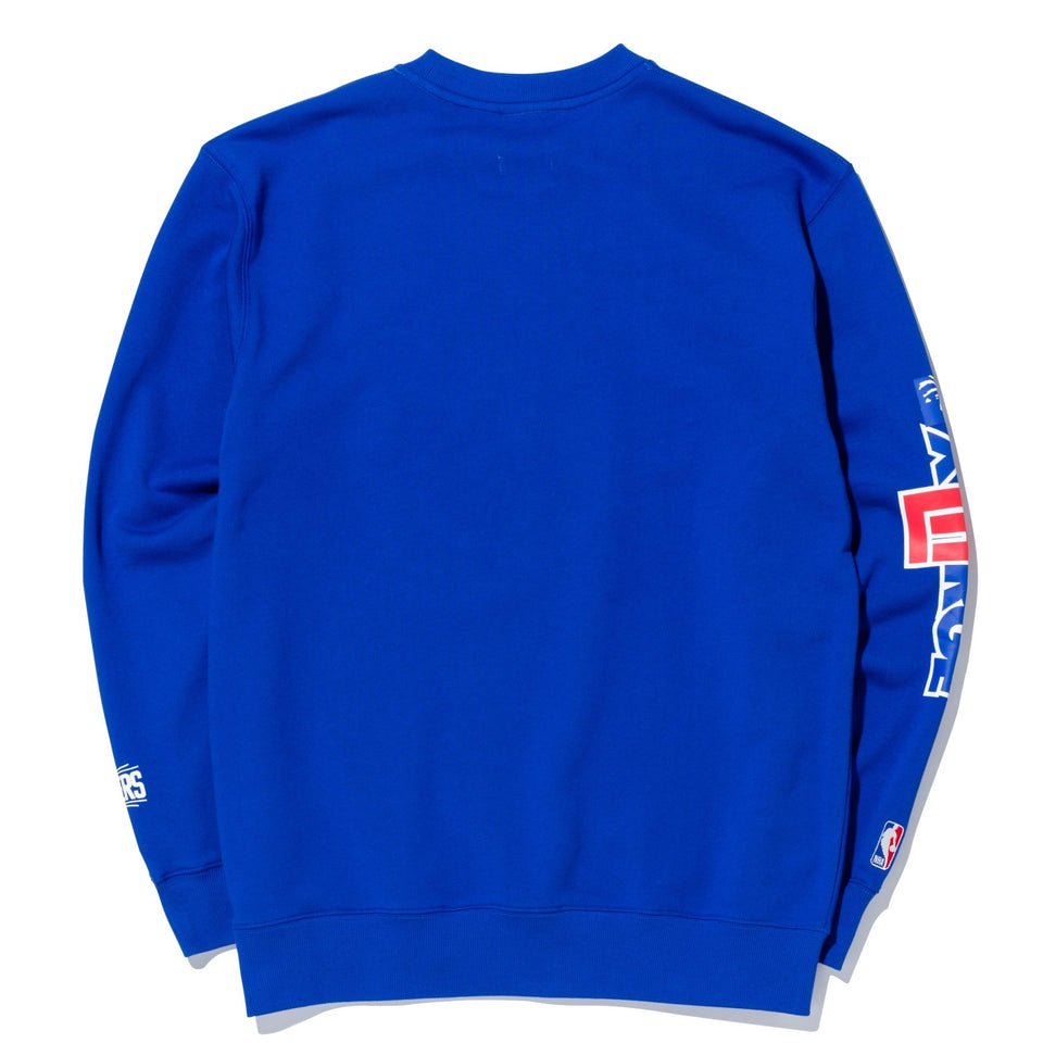 裏毛 スウェット クルーネック XLARGE x NBA ロサンゼルス・クリッパーズ ブルー - 13113526-S | NEW ERA ニューエラ公式オンラインストア