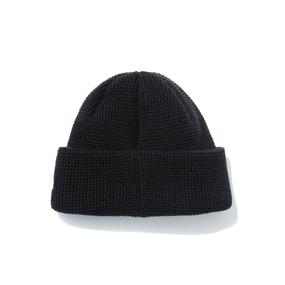 カフニット ショート Yohji Yamamoto FW21 ワッフル レザーパッチ ブラック - 12863243-OSFM | NEW ERA ニューエラ公式オンラインストア