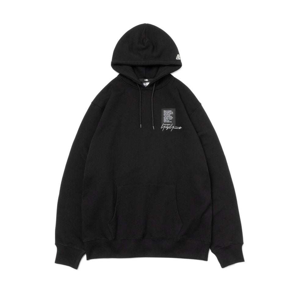 裏毛 スウェット プルオーバーフーディー Yohji Yamamoto FW22 シグネチャーロゴ 織ネーム ブラック - 13328650-S | NEW ERA ニューエラ公式オンラインストア