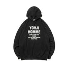 裏毛 コットン スウェット プルオーバーフーディ Yohji Yamamoto SS23 アドレスロゴ ブラック - 13372253-S | NEW ERA ニューエラ公式オンラインストア