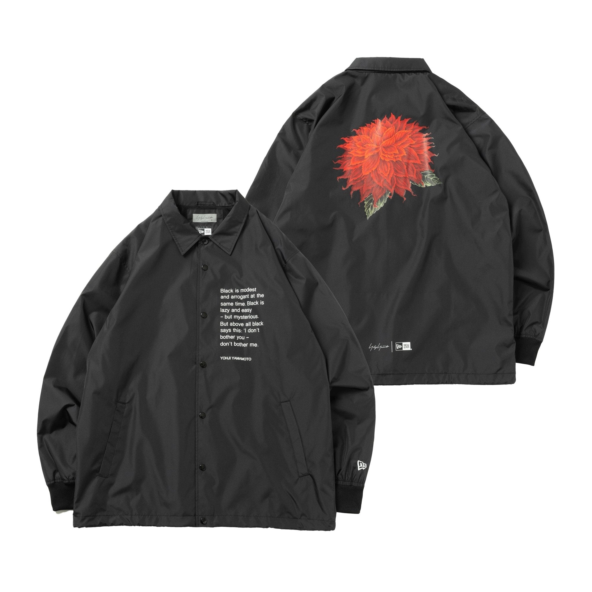 ヨウジヤマモト　抜染ストール　ダリア柄　ウール　シグネチャー yohji yamamoto - pour homme ダリア柄ロングJKT / HG-J19-409