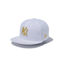 Youth 9FIFTY ニューヨーク・ヤンキース ホワイト × ゴールド - 11433963-OSFA | NEW ERA ニューエラ公式オンラインストア