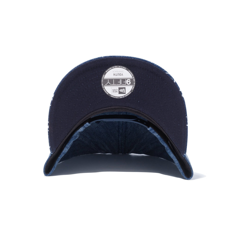 Youth 9FIFTY スプラッシュペイント ニューヨーク・ヤンキース ウォッシュドデニム - 12325528-OSFA | NEW ERA ニューエラ公式オンラインストア