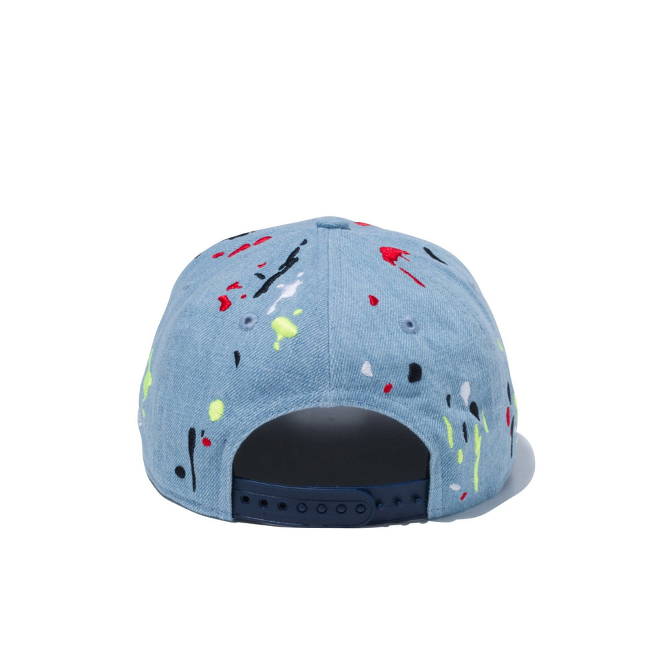 Youth 9FIFTY ニューヨーク・ヤンキース スプラッシュエンブロイダリー ウォッシュドデニム - 12540982-YTH | NEW ERA ニューエラ公式オンラインストア