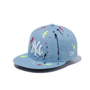 Youth 9FIFTY ニューヨーク・ヤンキース スプラッシュエンブロイダリー ウォッシュドデニム - 12540982-YTH | NEW ERA ニューエラ公式オンラインストア