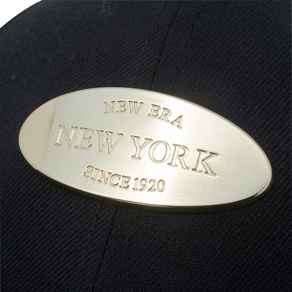 Youth 9FIFTY メタルプレート ブラック × メタリックゴールド - 12540993-YTH | NEW ERA ニューエラ公式オンラインストア