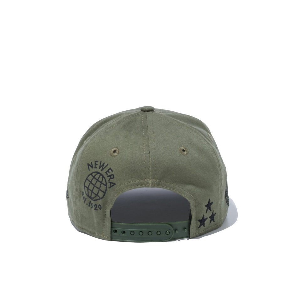 Youth 9FIFTY バックサテン マルチプリント オリーブ × ブラック - 12541000-YTH | NEW ERA ニューエラ公式オンラインストア