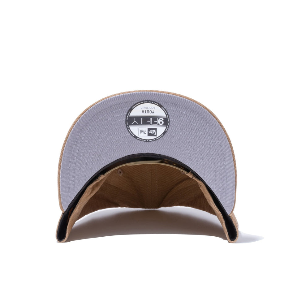 Youth 9FIFTY ニューヨーク・ヤンキース マイクロコーデュロイ ベージュ - 12854211-YTH | NEW ERA ニューエラ公式オンラインストア