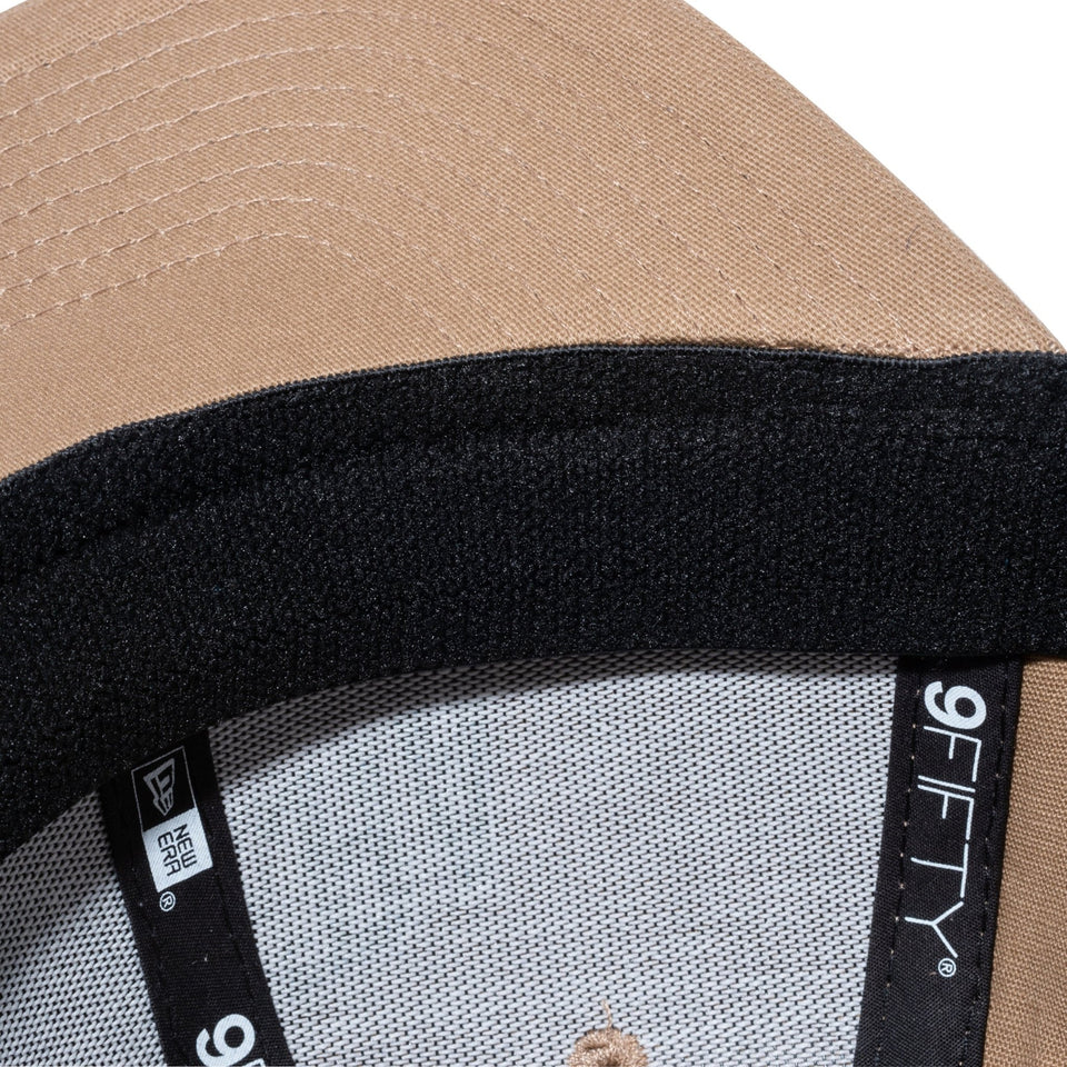 Youth 9FIFTY ストレッチスナップ カレッジロゴ カーキ × スノーホワイト/フィールドグリーン - 13517613-YTH | NEW ERA ニューエラ公式オンラインストア