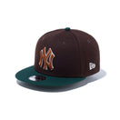 Youth 9FIFTY Beef and Broccoli ニューヨーク・ヤンキース バーントウッド ダークグリーンバイザー - 13762761-YTH | NEW ERA ニューエラ公式オンラインストア