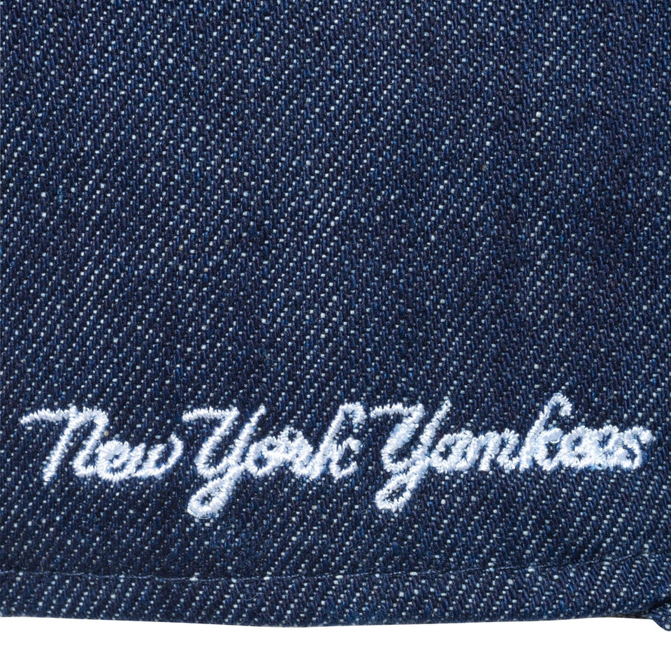 Youth 9FIFTY Denim ニューヨーク・ヤンキース インディゴデニム × スノーホワイト - 13517632-YTH | NEW ERA ニューエラ公式オンラインストア