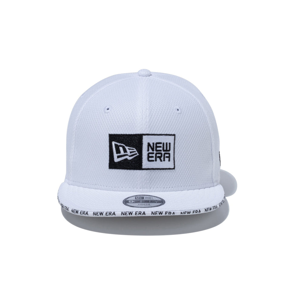 Youth 9FIFTY Diamond Era ボックスロゴ ホワイト サンドイッチバイザー - 13517652-YTH | NEW ERA ニューエラ公式オンラインストア