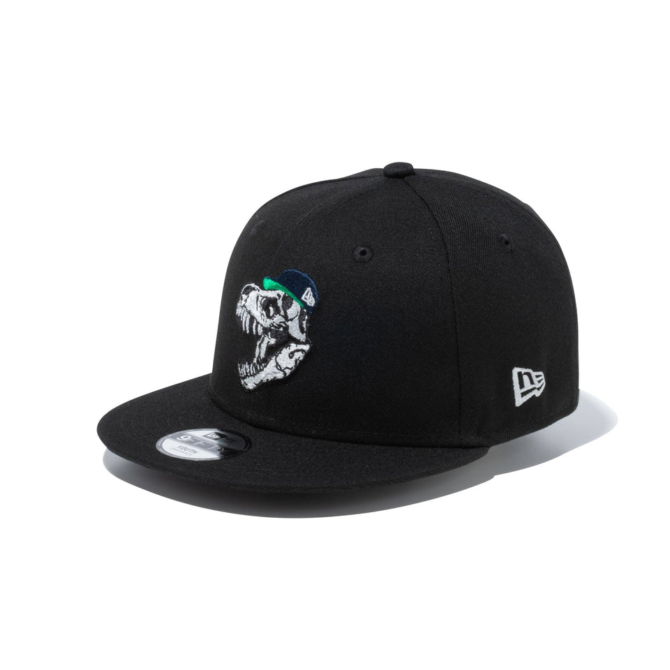 Youth 9FIFTY Dinosaur ティラノサウルス ブラック × クラウド/ミッドナイトネイビー/シャムロック/ブラック/スノーホワイト - 13517650-YTH | NEW ERA ニューエラ公式オンラインストア