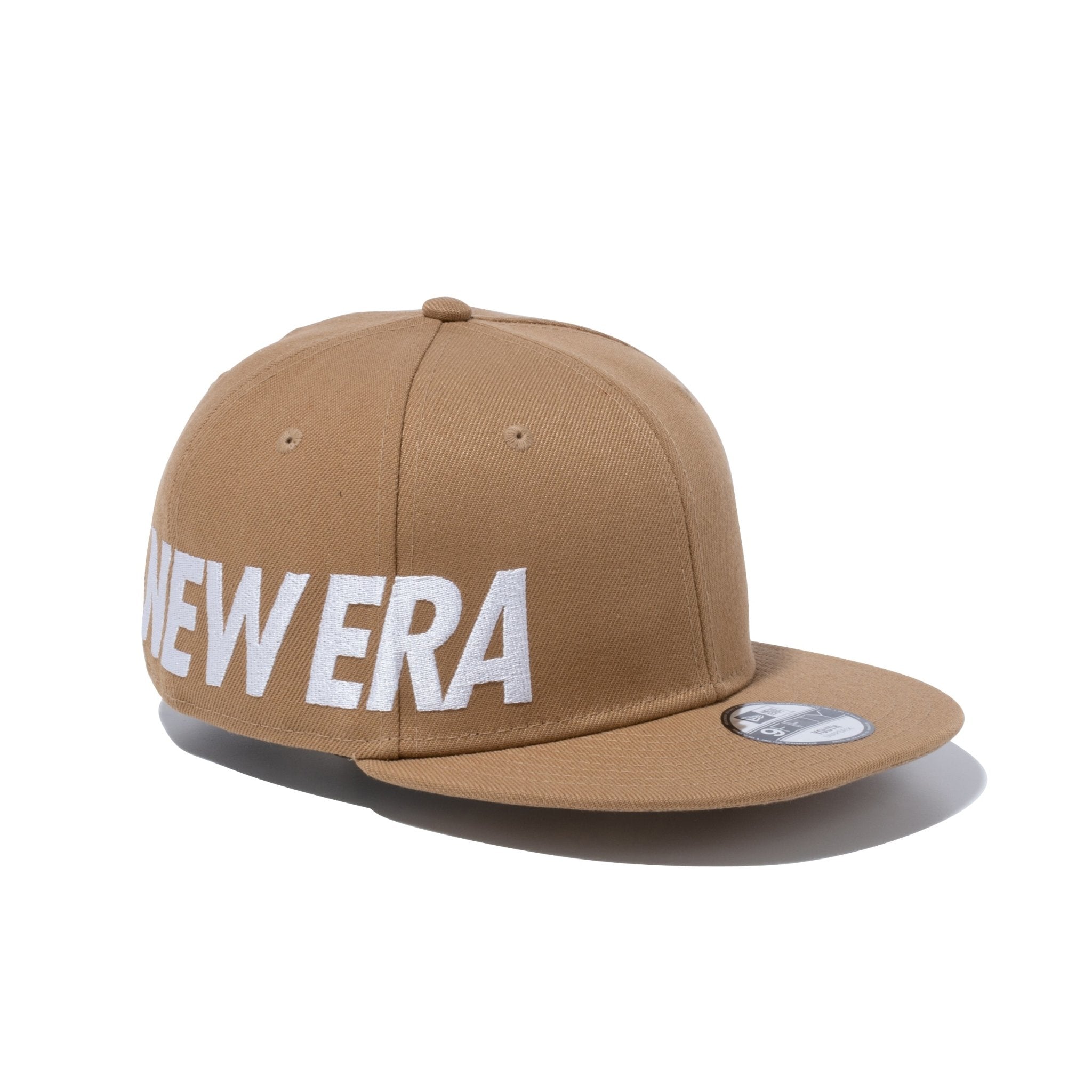 キッズ Youth 9FIFTY Essential エッセンシャルロゴ カーキ × スノー