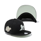 Youth 9FIFTY Gelato オークランド・アスレチックス ブラック ライトグリーンバイザー - 13517619-YTH | NEW ERA ニューエラ公式オンラインストア