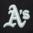 Youth 9FIFTY Gelato オークランド・アスレチックス ブラック ライトグリーンバイザー - 13517619-YTH | NEW ERA ニューエラ公式オンラインストア