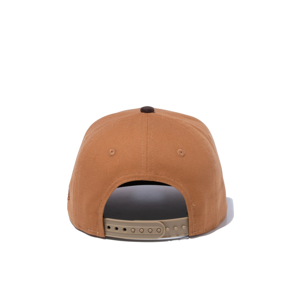 Youth 9FIFTY Hunting ハンティング レザーパッチ ダックタン ブラウンスウェードバイザー - 13327498-YTH | NEW ERA ニューエラ公式オンラインストア