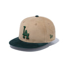 Youth 9FIFTY MLB Corduroy コーデュロイ ロサンゼルス・ドジャース ベージュ ダークグリーンバイザー - 13762768-YTH | NEW ERA ニューエラ公式オンラインストア