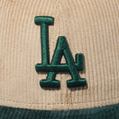 Youth 9FIFTY MLB Corduroy コーデュロイ ロサンゼルス・ドジャース ベージュ ダークグリーンバイザー - 13762768-YTH | NEW ERA ニューエラ公式オンラインストア