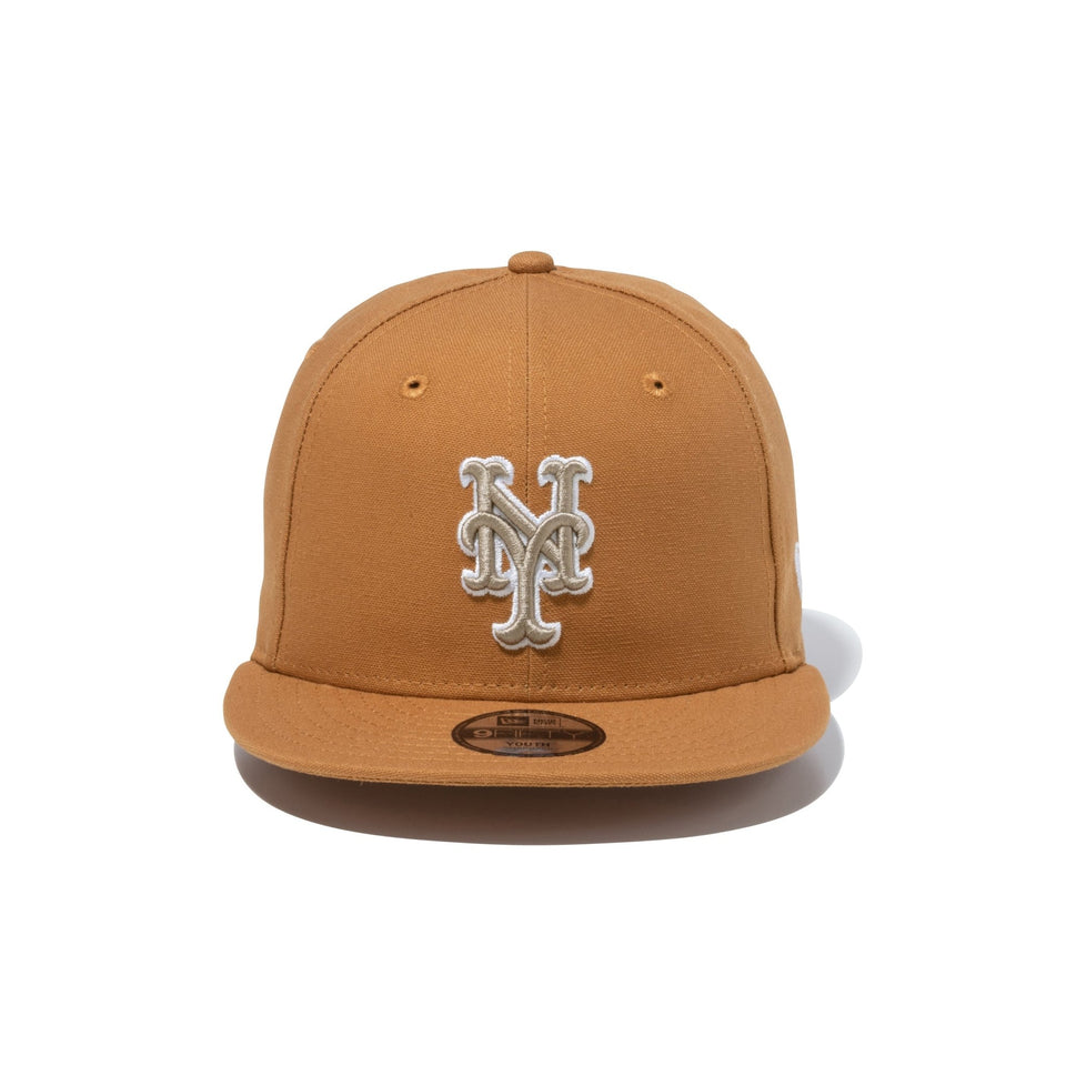 Youth 9FIFTY MLB Duck Canvas ダックキャンバス ニューヨーク・メッツ ライトブロンズ - 13517636-YTH | NEW ERA ニューエラ公式オンラインストア