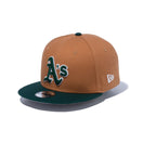 Youth 9FIFTY MLB Duck Canvas ダックキャンバス オークランド・アスレチックス ライトブロンズ ダークグリーンバイザー - 13762754-YTH | NEW ERA ニューエラ公式オンラインストア