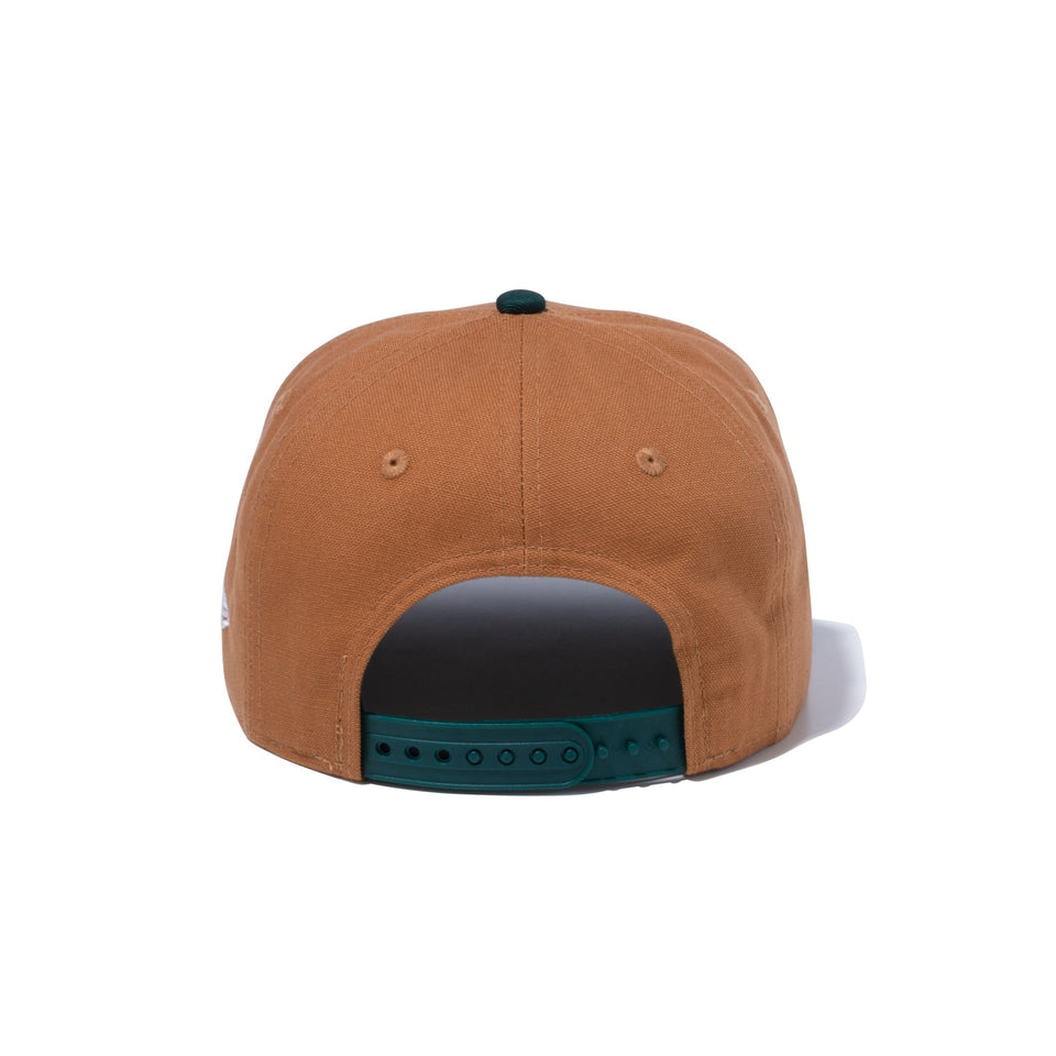 Youth 9FIFTY MLB Duck Canvas ダックキャンバス オークランド・アスレチックス ライトブロンズ ダークグリーンバイザー - 13762754-YTH | NEW ERA ニューエラ公式オンラインストア