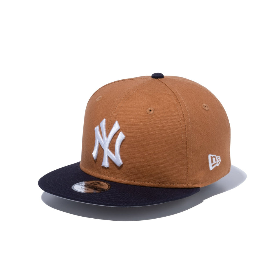 Youth 9FIFTY MLB Duck Canvas ダックキャンバス ニューヨーク・ヤンキース ライトブロンズ ネイビーバイザー - 13762760-YTH | NEW ERA ニューエラ公式オンラインストア