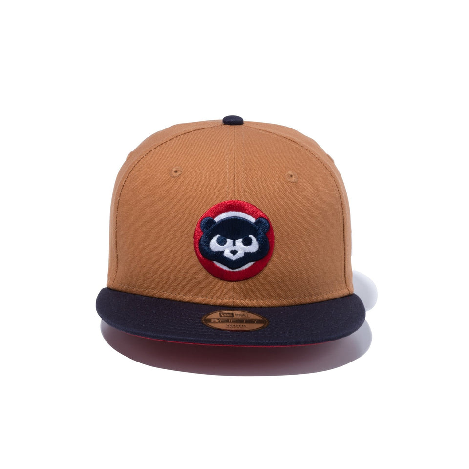 Youth 9FIFTY MLB Duck Canvas ダックキャンバス シカゴ・カブス ライトブロンズ ネイビーバイザー - 13762778-YTH | NEW ERA ニューエラ公式オンラインストア