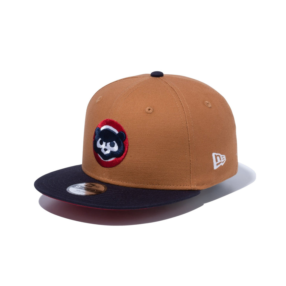 Youth 9FIFTY MLB Duck Canvas ダックキャンバス シカゴ・カブス ライトブロンズ ネイビーバイザー - 13762778-YTH | NEW ERA ニューエラ公式オンラインストア