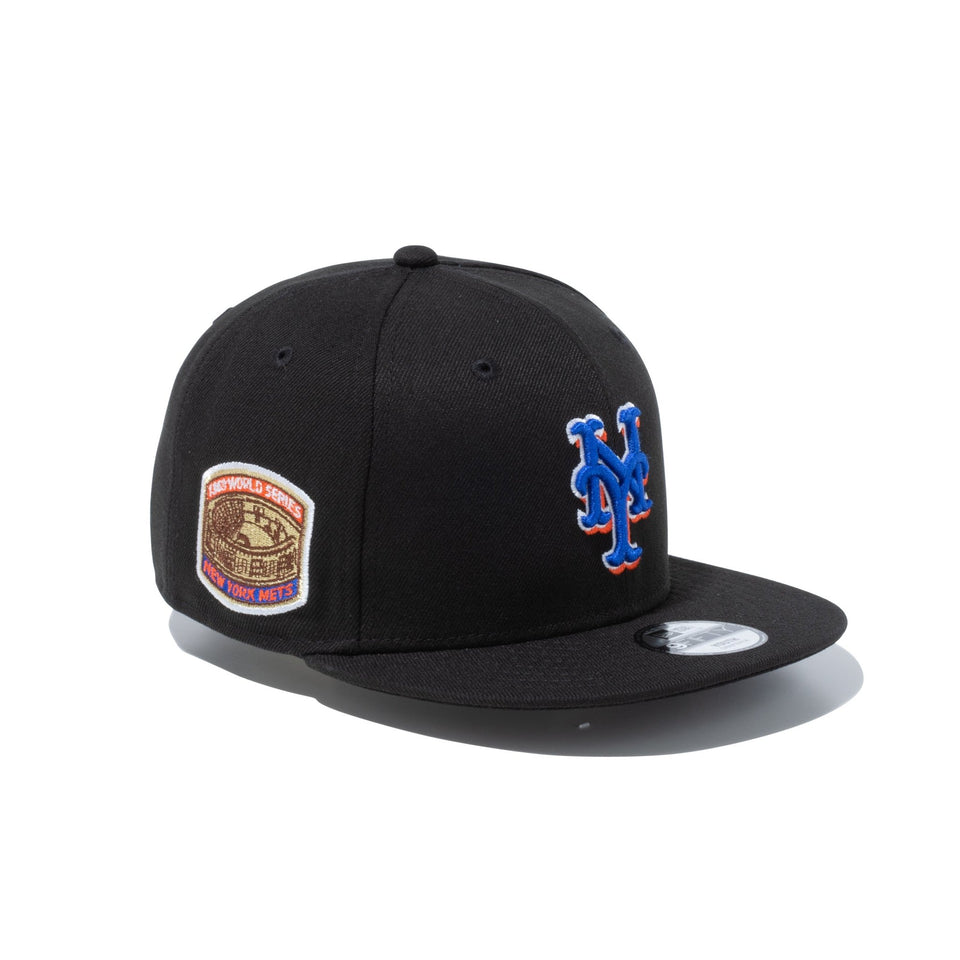 Youth 9FIFTY MLB Side Patch ニューヨーク・メッツ ブラック - 13517633-YTH | NEW ERA ニューエラ公式オンラインストア