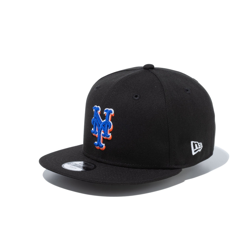 Youth 9FIFTY MLB Side Patch ニューヨーク・メッツ ブラック - 13517633-YTH | NEW ERA ニューエラ公式オンラインストア