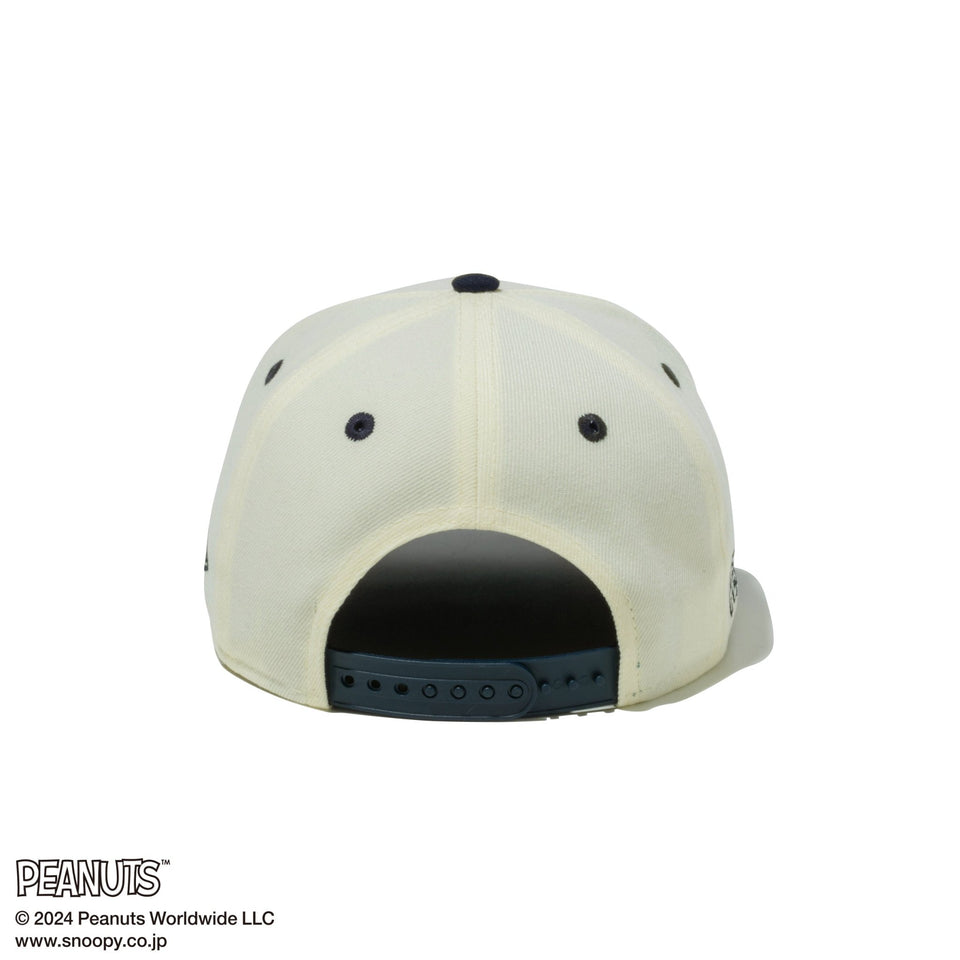 Youth 9FIFTY PEANUTS ピーナッツ フレンズ クロームホワイト ネイビーバイザー - 14124288-YTH | NEW ERA ニューエラ公式オンラインストア