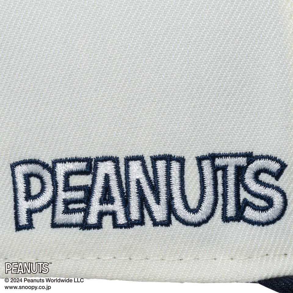 Youth 9FIFTY PEANUTS ピーナッツ フレンズ クロームホワイト ネイビーバイザー - 14124288-YTH | NEW ERA ニューエラ公式オンラインストア