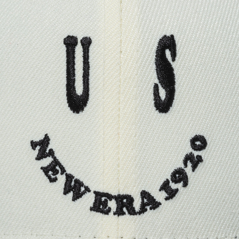 Youth 9FIFTY Smile US NEW ERA 1920 クロームホワイト ブラックバイザー - 13517615-YTH | NEW ERA ニューエラ公式オンラインストア