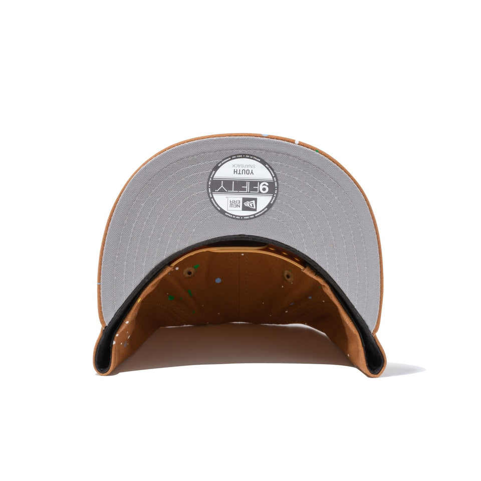 Youth 9FIFTY Splash Paint スプラッシュペイント ニューヨーク・ヤンキース ライトブロンズ - 13517622-YTH | NEW ERA ニューエラ公式オンラインストア