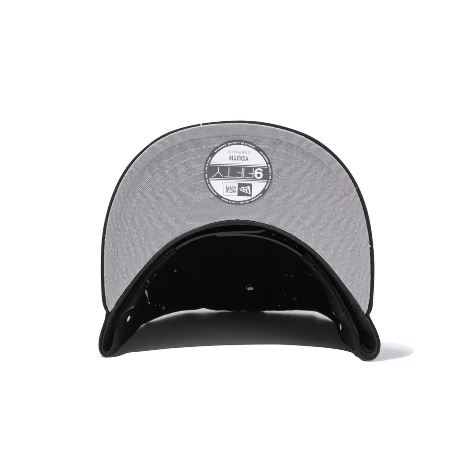 Youth 9FIFTY Splash Paint スプラッシュペイント ニューヨーク・ヤンキース ブラック - 13517623-YTH | NEW ERA ニューエラ公式オンラインストア