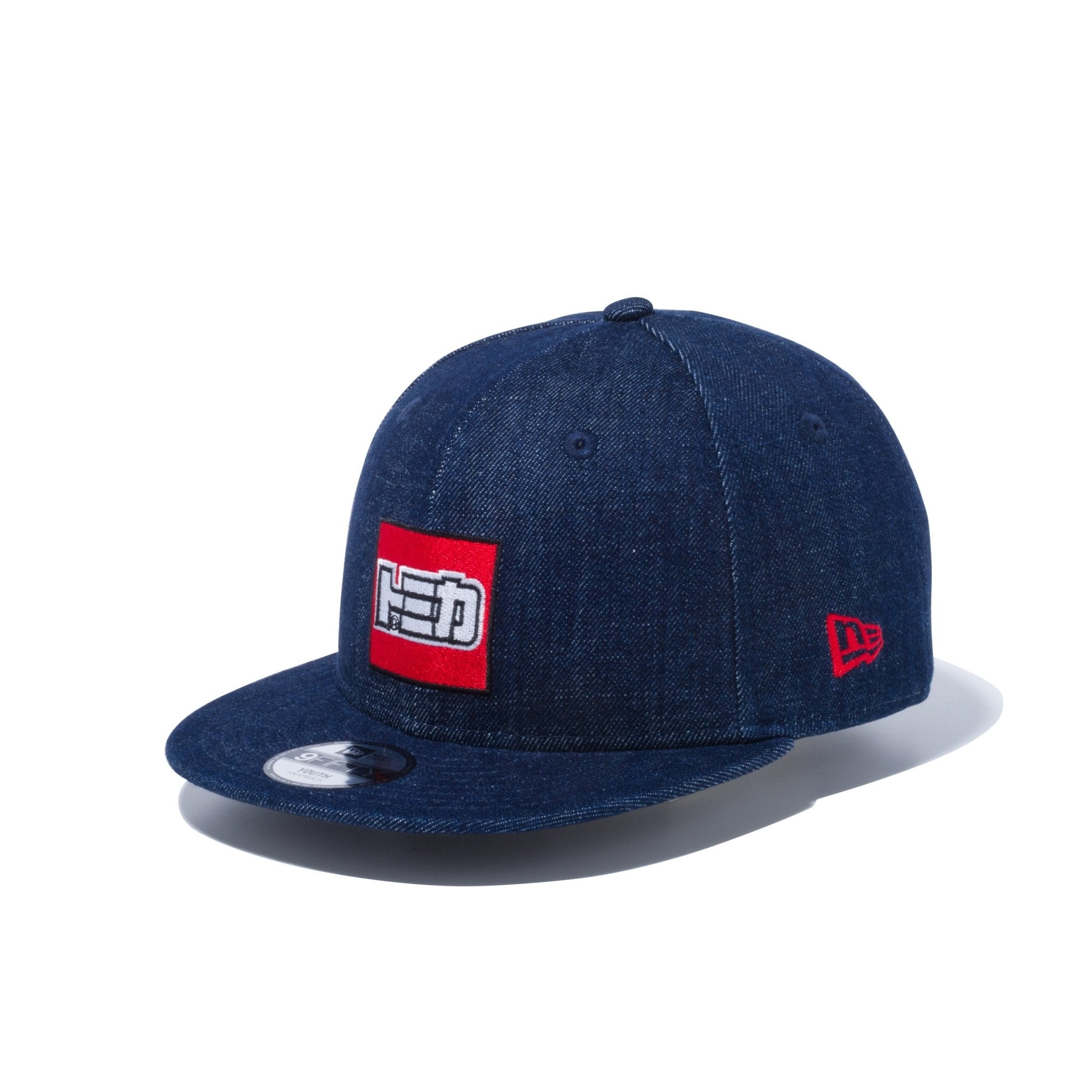 キッズ Youth 9FIFTY TOMICA トミカ ロゴ デニム × ラディアントレッド