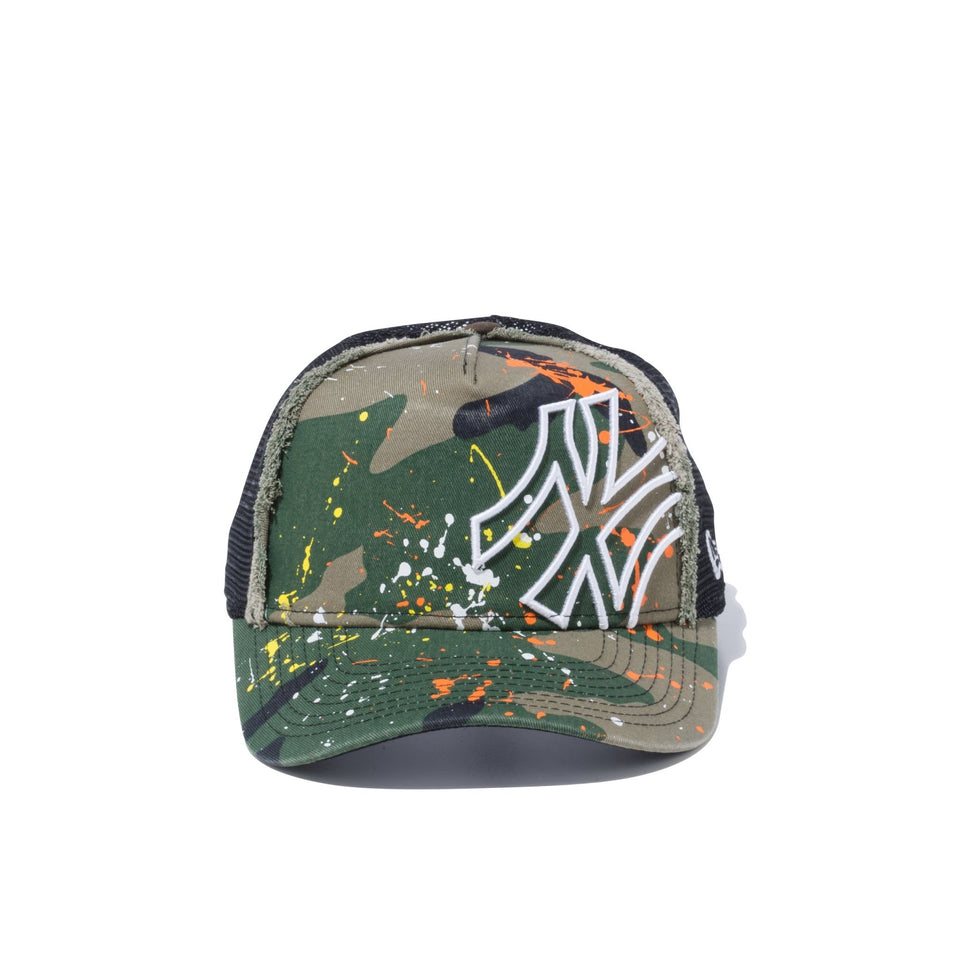 Youth 9FORTY A-Frame トラッカー ニューヨーク・ヤンキース バタリオン ウッドランドカモ / ブラックメッシュ - 12541007-YTH | NEW ERA ニューエラ公式オンラインストア
