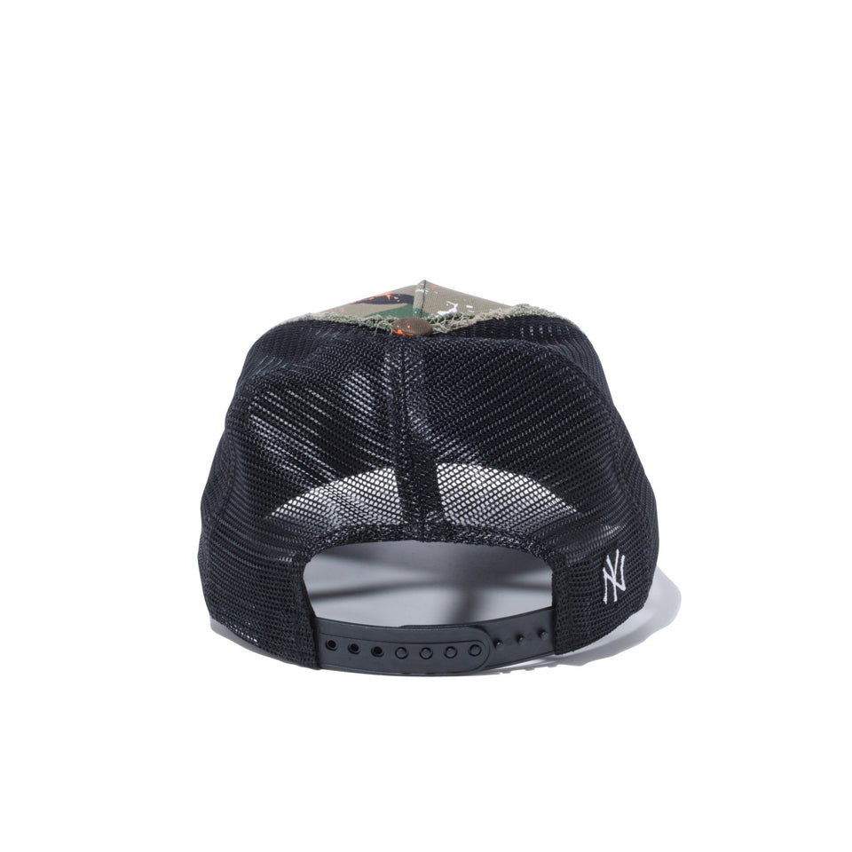 Youth 9FORTY A-Frame トラッカー ニューヨーク・ヤンキース バタリオン ウッドランドカモ / ブラックメッシュ - 12541007-YTH | NEW ERA ニューエラ公式オンラインストア