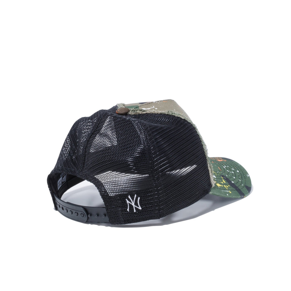 Youth 9FORTY A-Frame トラッカー ニューヨーク・ヤンキース バタリオン ウッドランドカモ / ブラックメッシュ - 12541007-YTH | NEW ERA ニューエラ公式オンラインストア