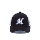 Youth 9FORTY A-Frame トラッカー 千葉ロッテマリーンズ ブラック ホワイトメッシュ - 13565772-YTH | NEW ERA ニューエラ公式オンラインストア